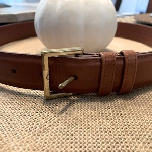 Vintage Coach Men’s British Tan Leather Belt 5800 Size 30” with Brass Buckle